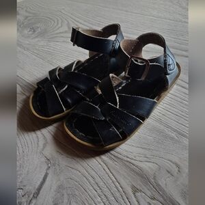 Salt Water Sandals by Hoy Black Kids Sandals
